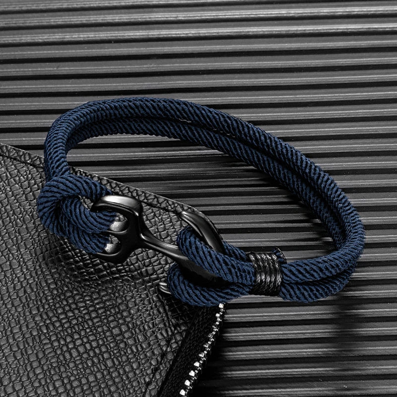 Bracelet de corde paracorde nautique à double brin