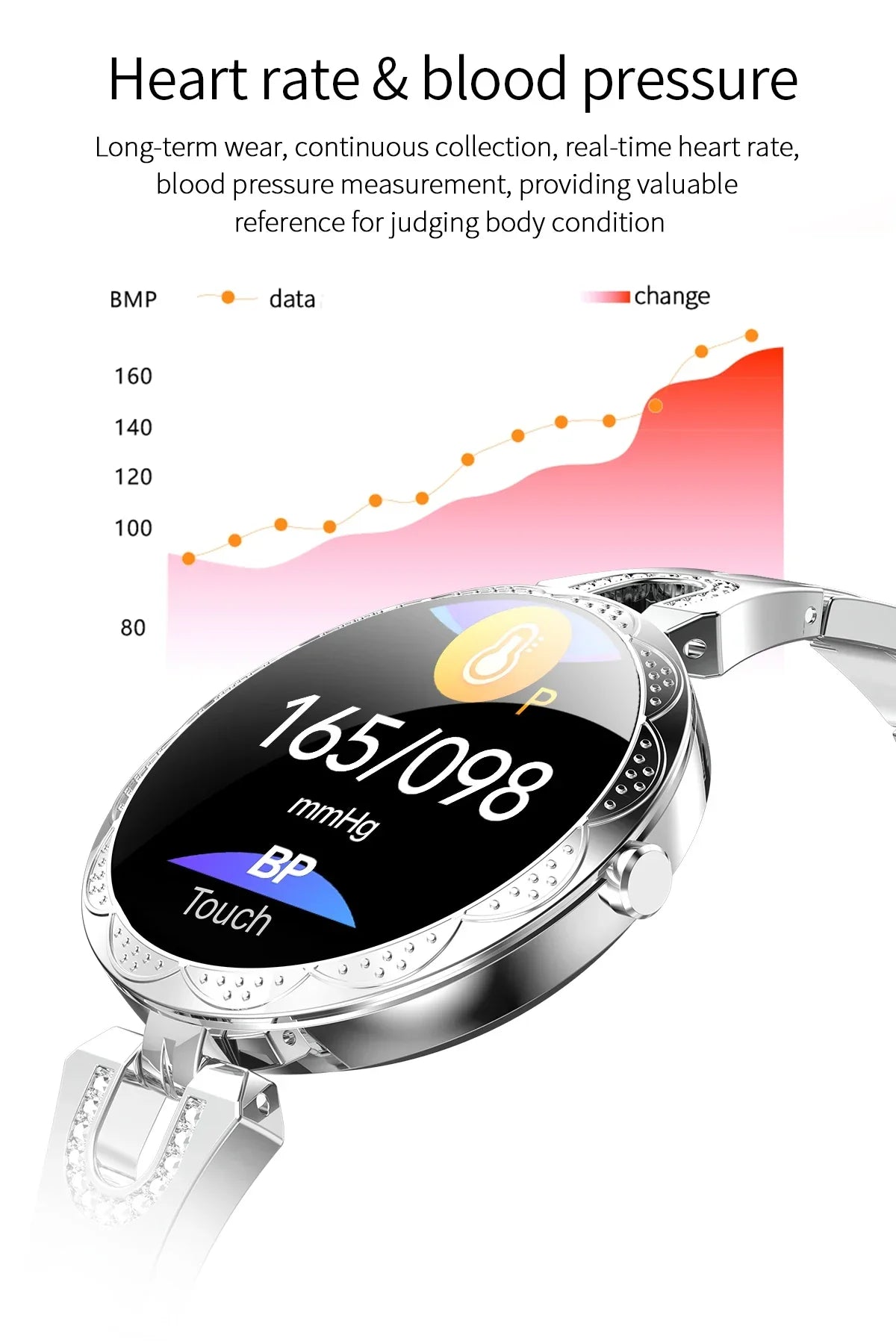Metallic Minimalist Lady Smartwatch