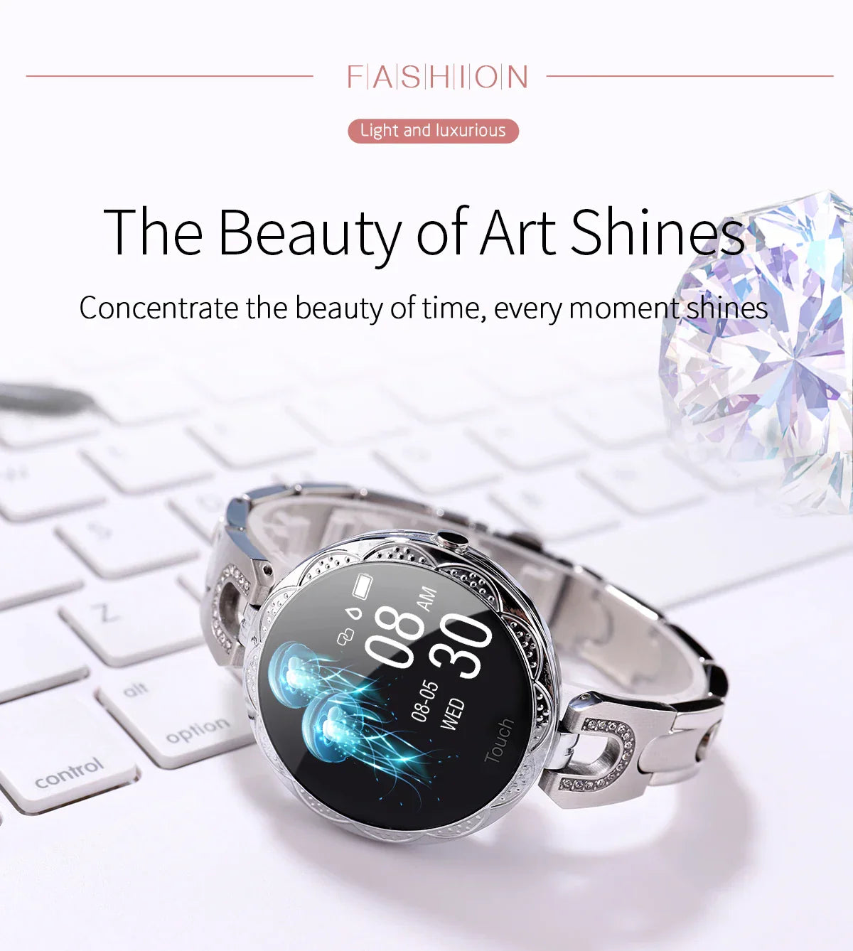 Metallic Minimalist Lady Smartwatch