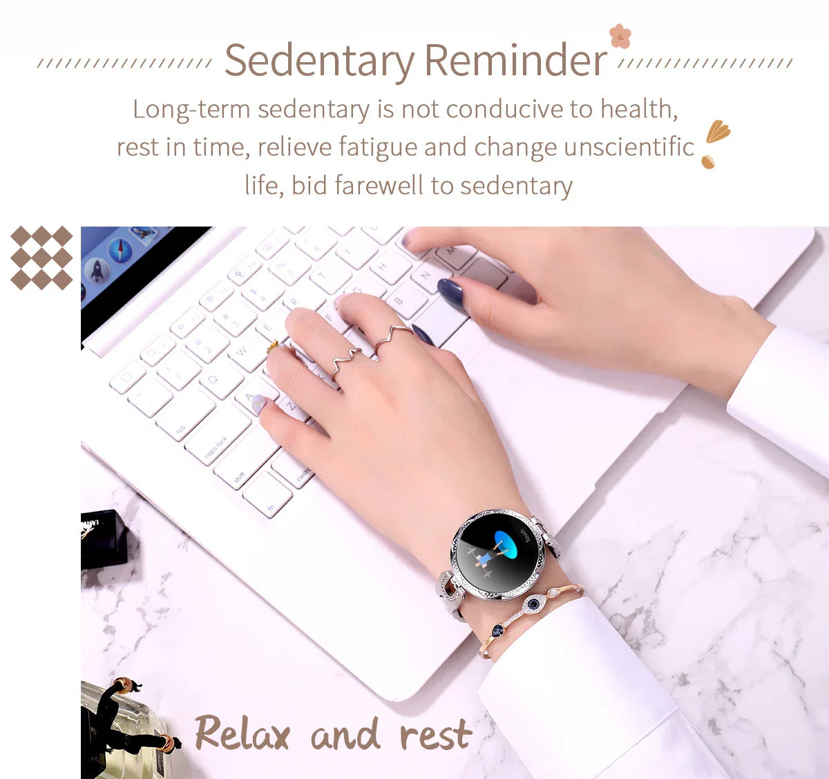 Metallic Minimalist Lady Smartwatch